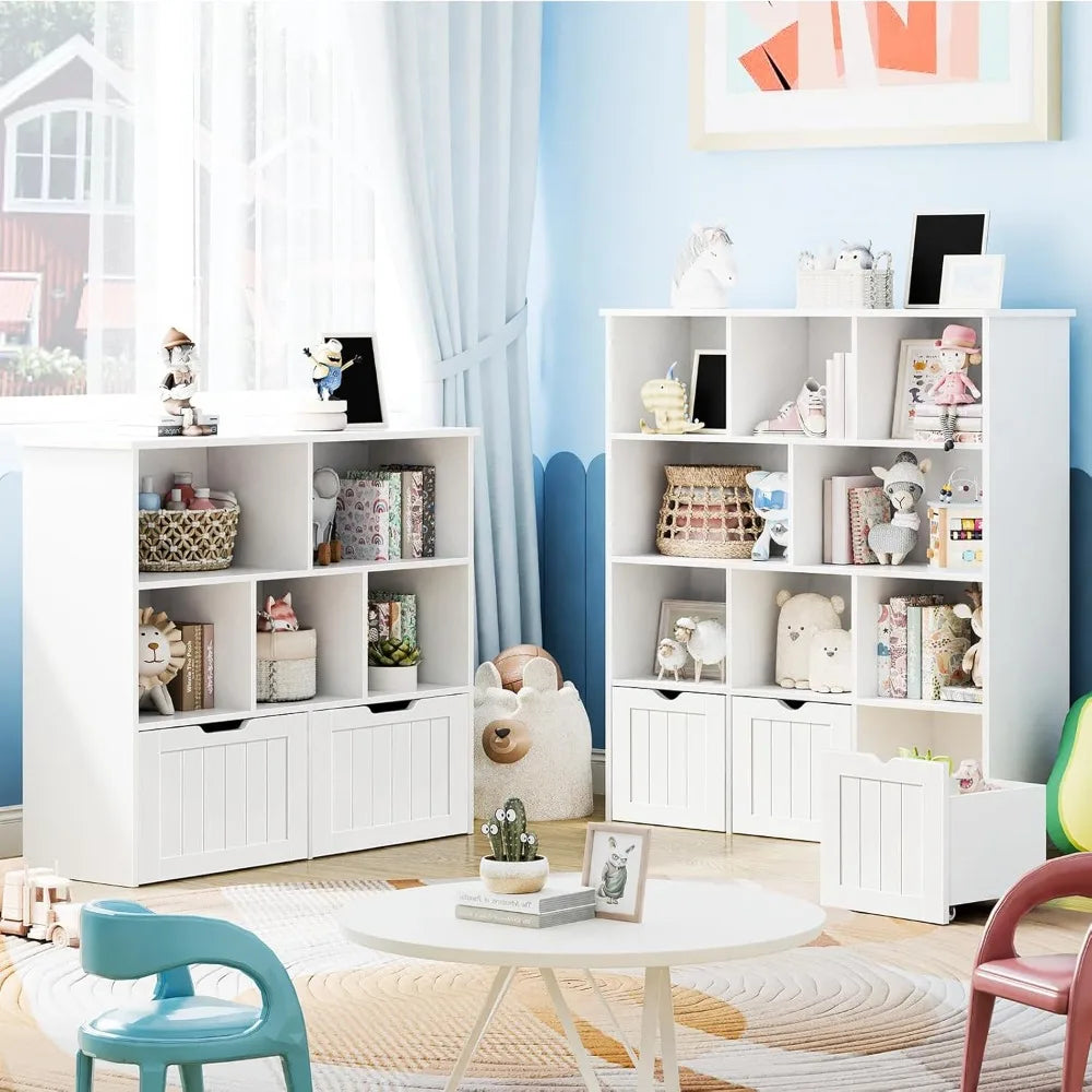 GUANGBAI Toy Storage Organizer With Movable Drawers
