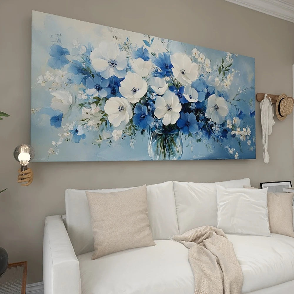 Hign-concerned Solid Pine Wood Frame Canvas Wall Art
