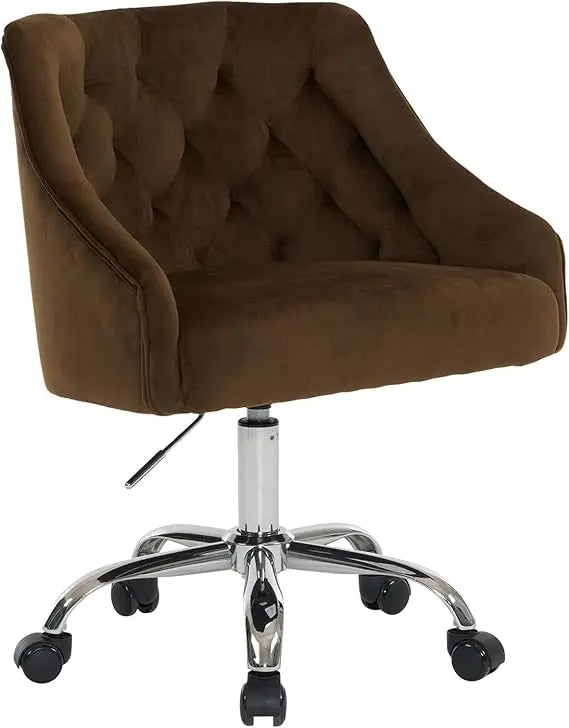 Feicheng Velvet Home Office Desk Chair Height Adjustable