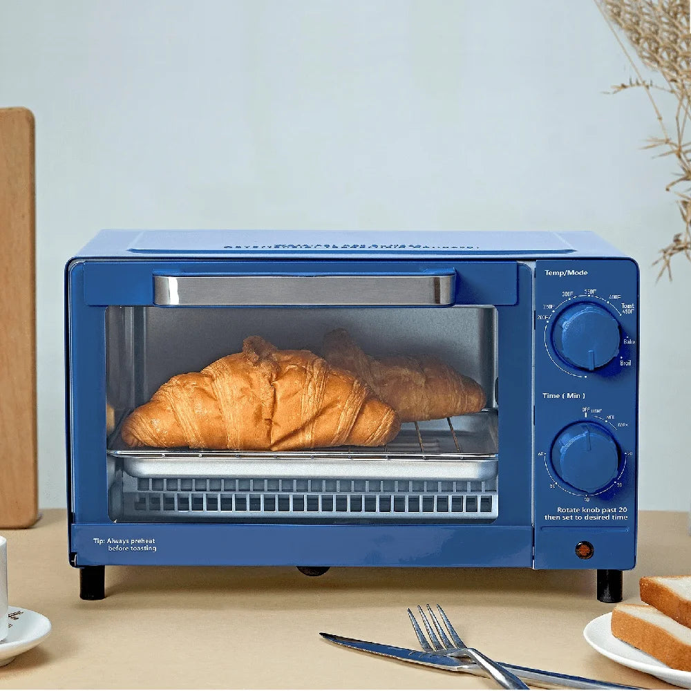 XMSJ Compact Toaster Oven With Rack Pan And Easy Clean