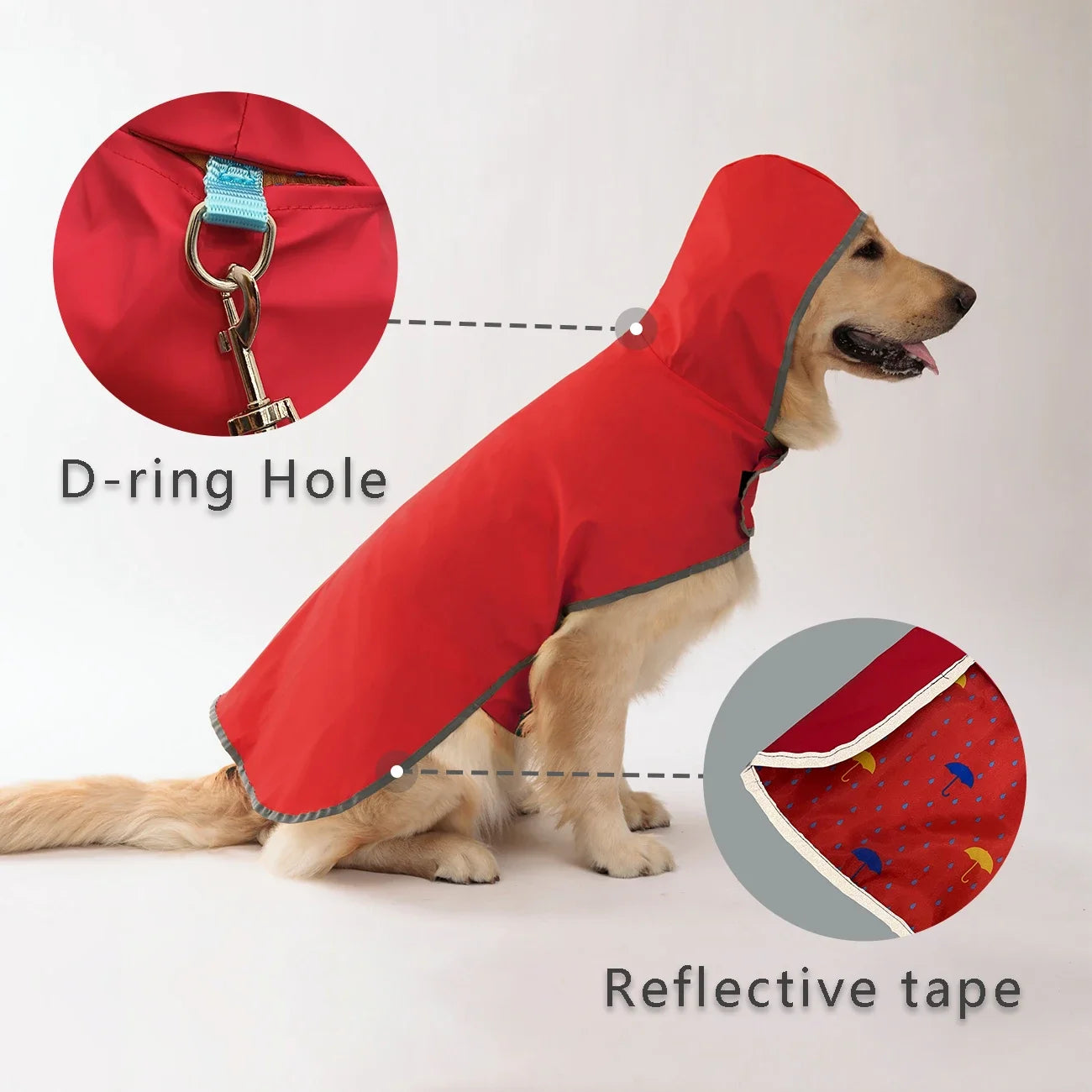 Pets Tale All Weather Dog Raincoat Waterproof Coat Plus