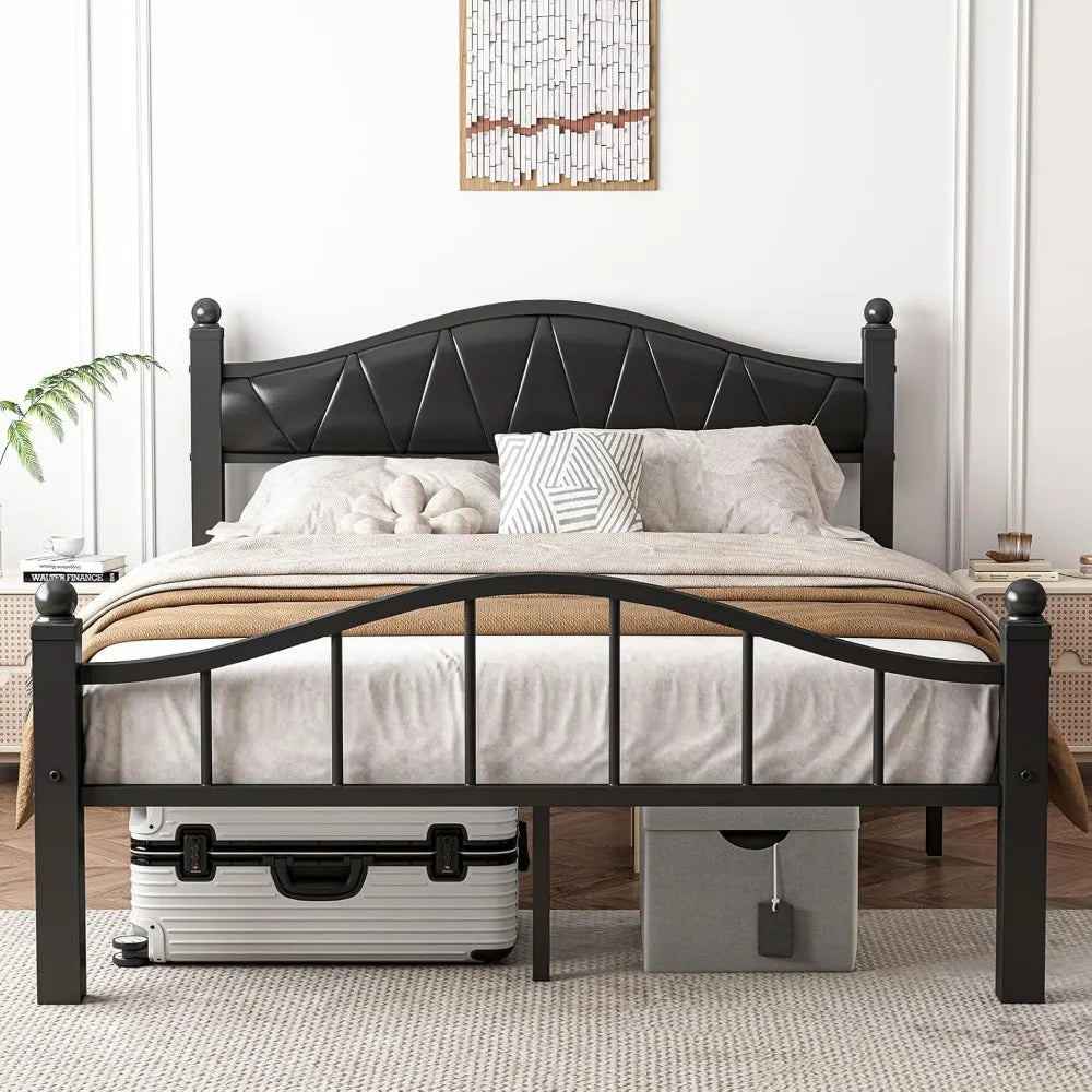 Hign Concerned Bed Frame With Headboard Noise Free Design