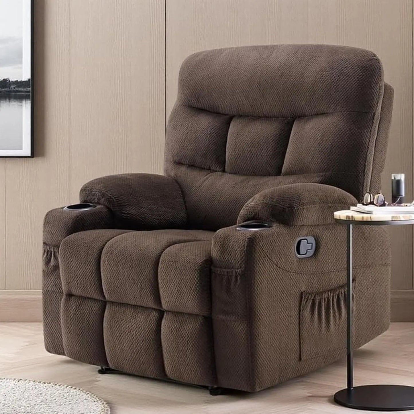 OEING Power Recliner Chair With Adjustable Backrest