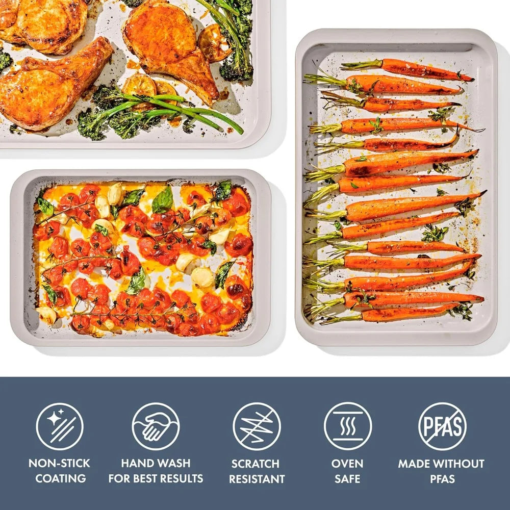 OXO Good Grips Nonstick Ceramic Bakeware 3 Piece Set