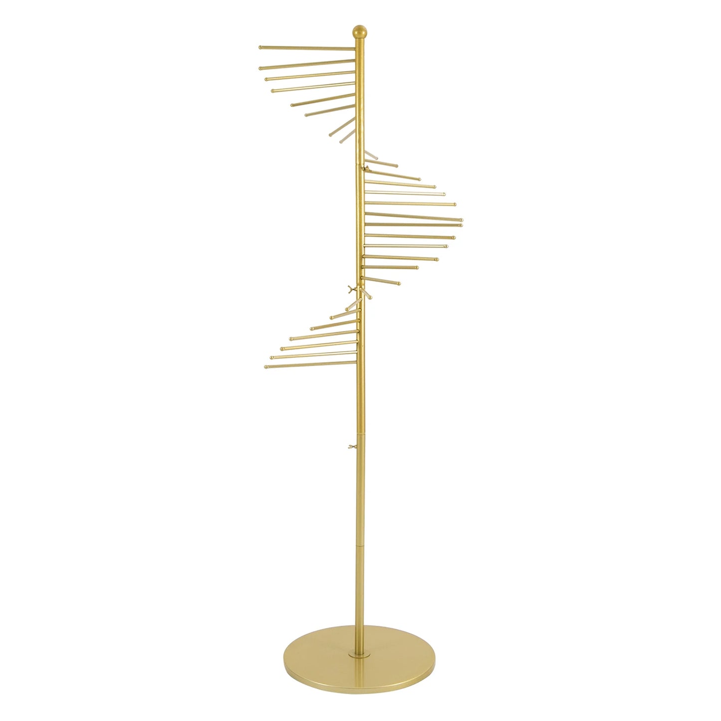 Freestanding Scarf Organizer With Metal Spiral Holder