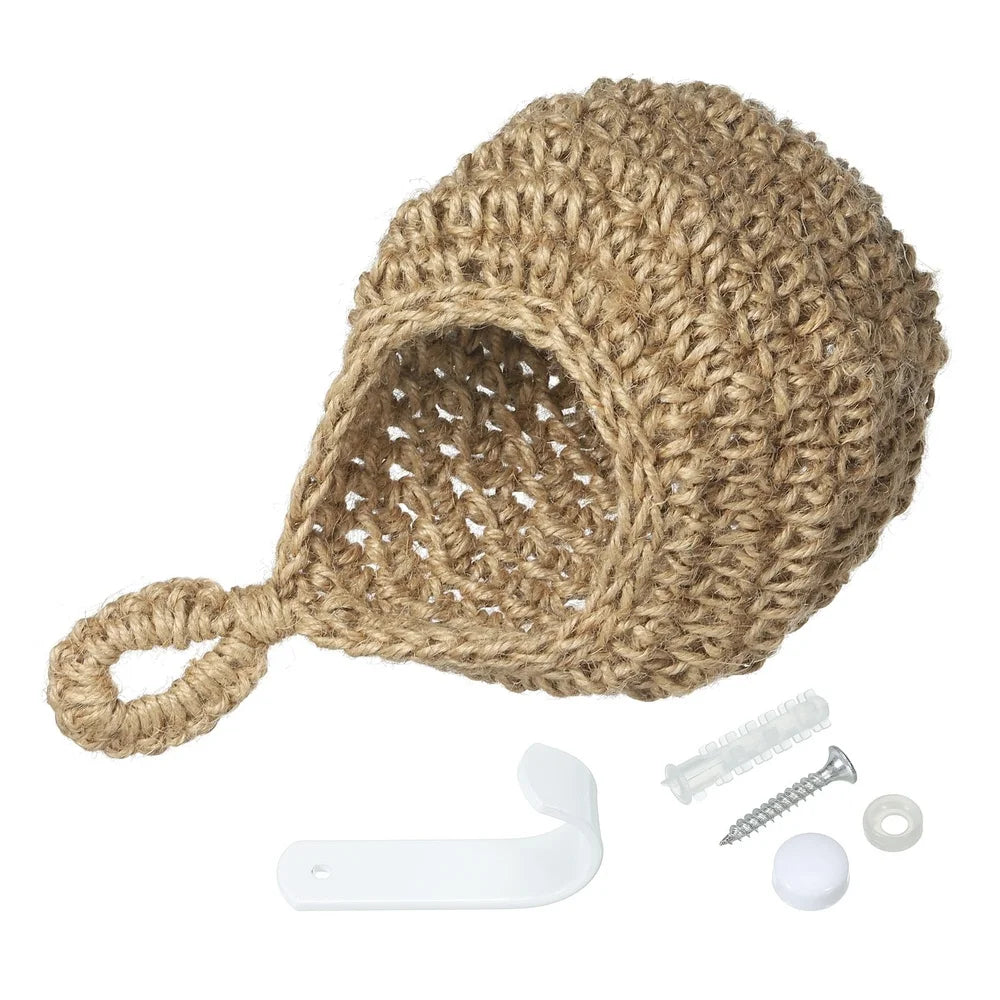 XMSJ Handwoven Wall Hanging Basket Organizer For Kitchen