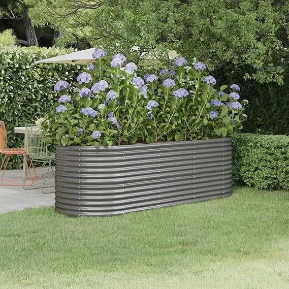 Powder Coated Steel Garden Raised Bed For Outdoor Planting