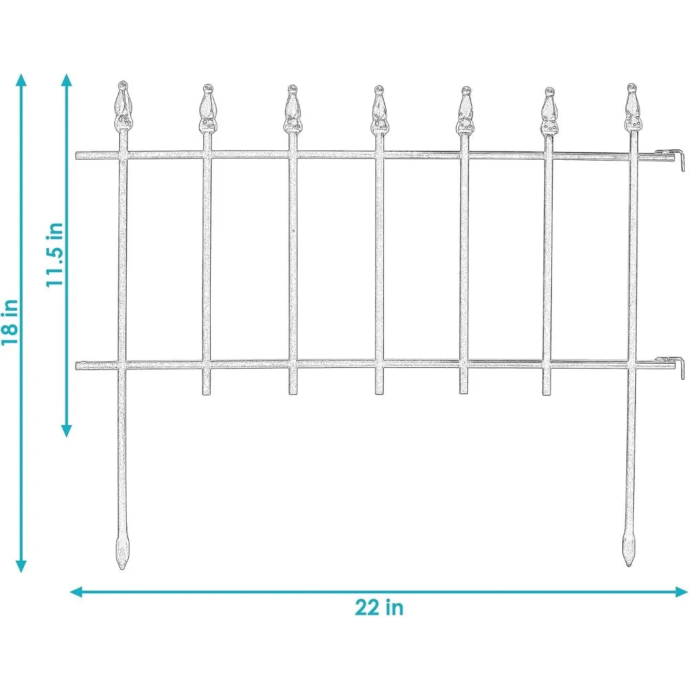 Roman Decorative Garden Fence Panels Set Of Twenty Border