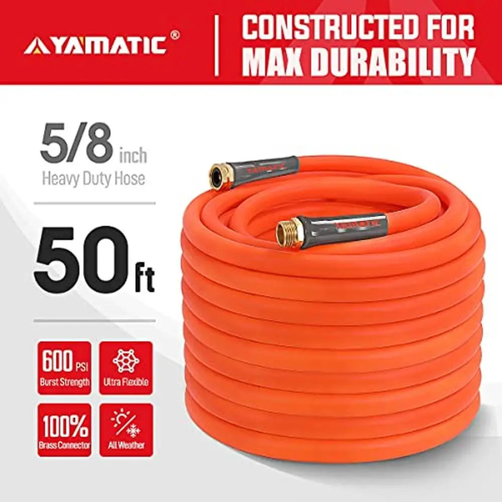 Dutrieux Heavy Duty All Weather Water Hose With Solid Brass