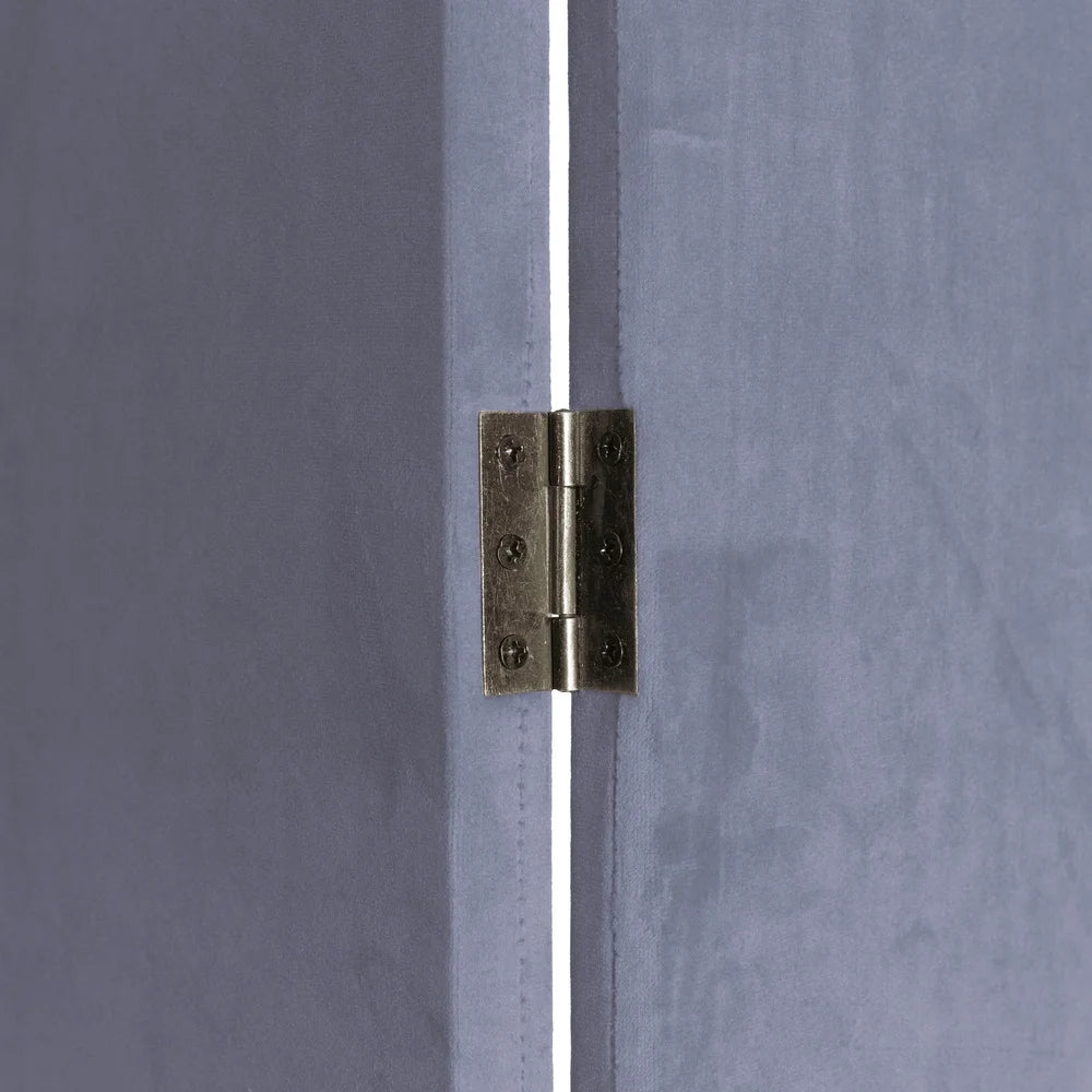 Dutrieux Classic Arch Velvet Room Divider 3 Panel Screen