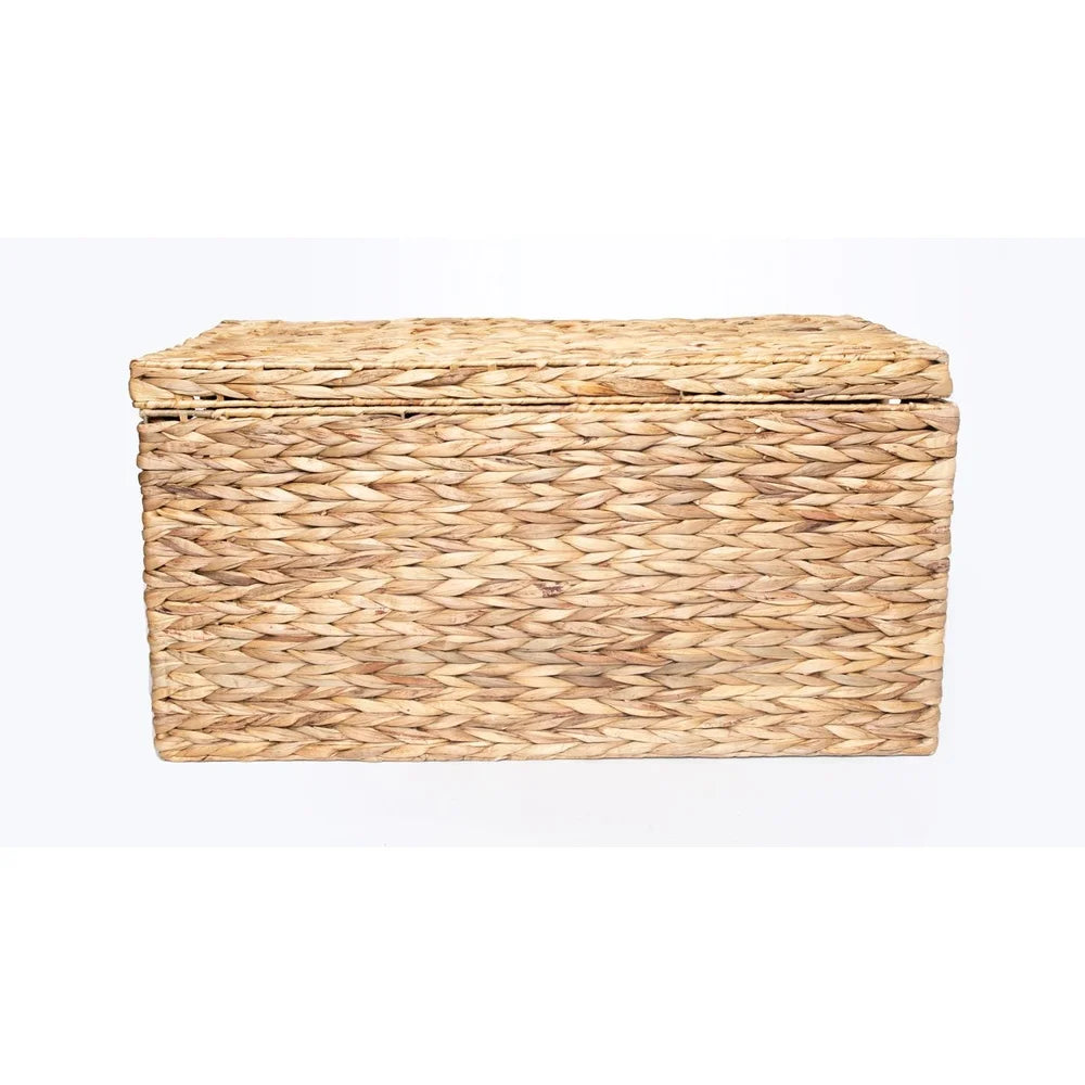 Fujian Natural Water Hyacinth Storage Trunk Woven Basket