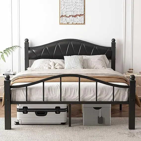 Hign Concerned Bed Frame With Headboard Noise Free Design