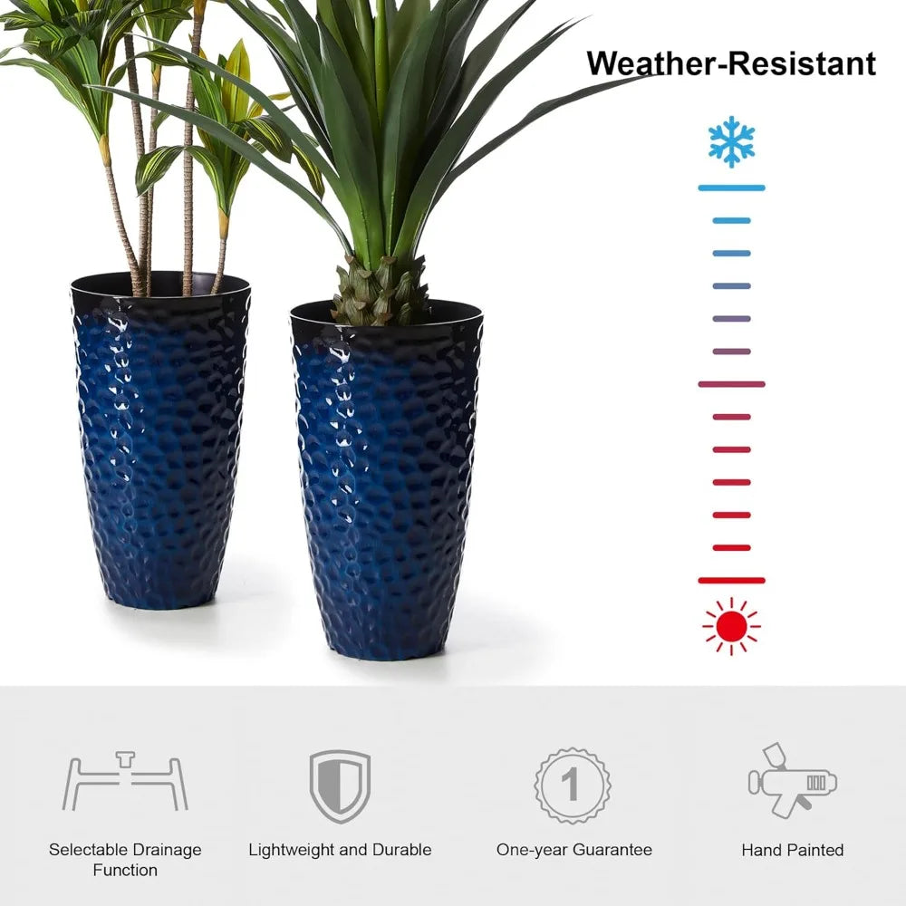 JIAOYING Modern Honeycomb Textured Planters Set Of 2