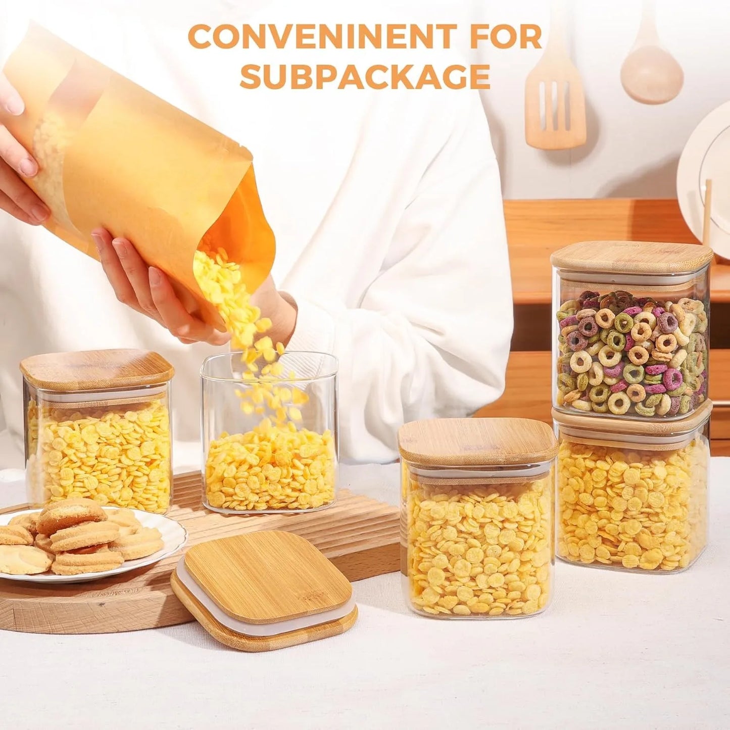 Hign Concerned Glass Storage Jars For Pantry Organization