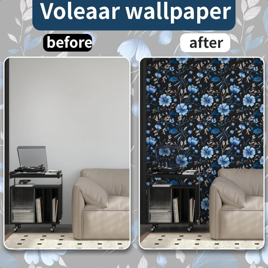 Guangdong Peel And Stick Floral Wallpaper Boho Adhesive