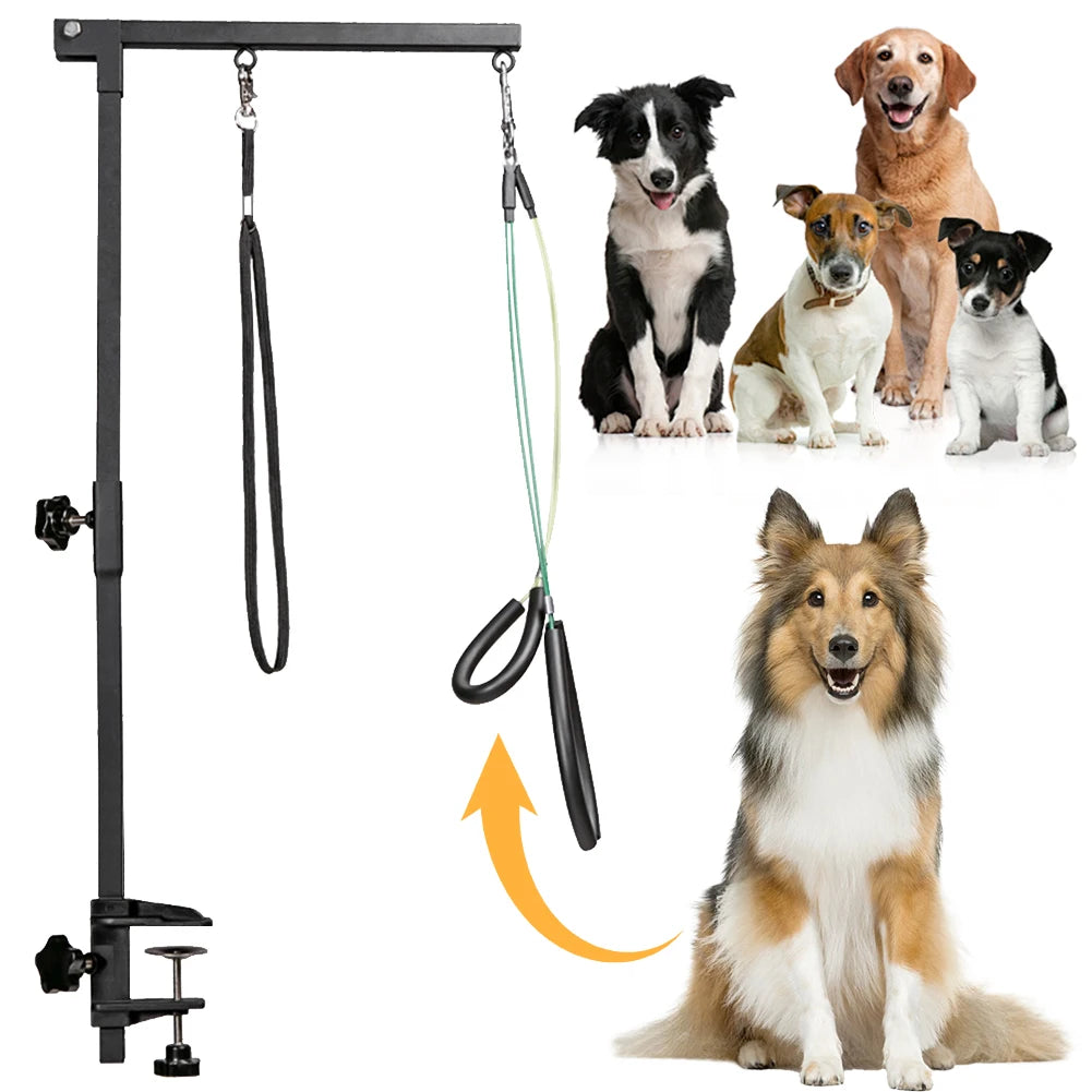 Shunmaii Dog Grooming Table Bracket Arm Restraint Rope