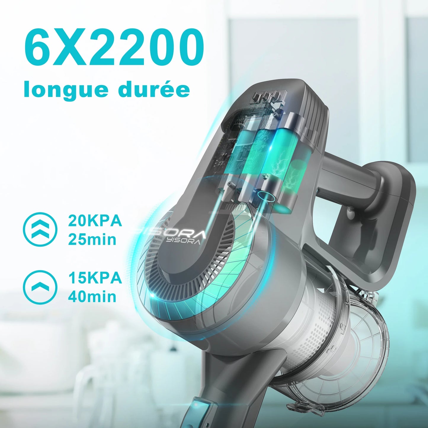 INSE N300 Cordless Upright Vacuum for Carpet Floors