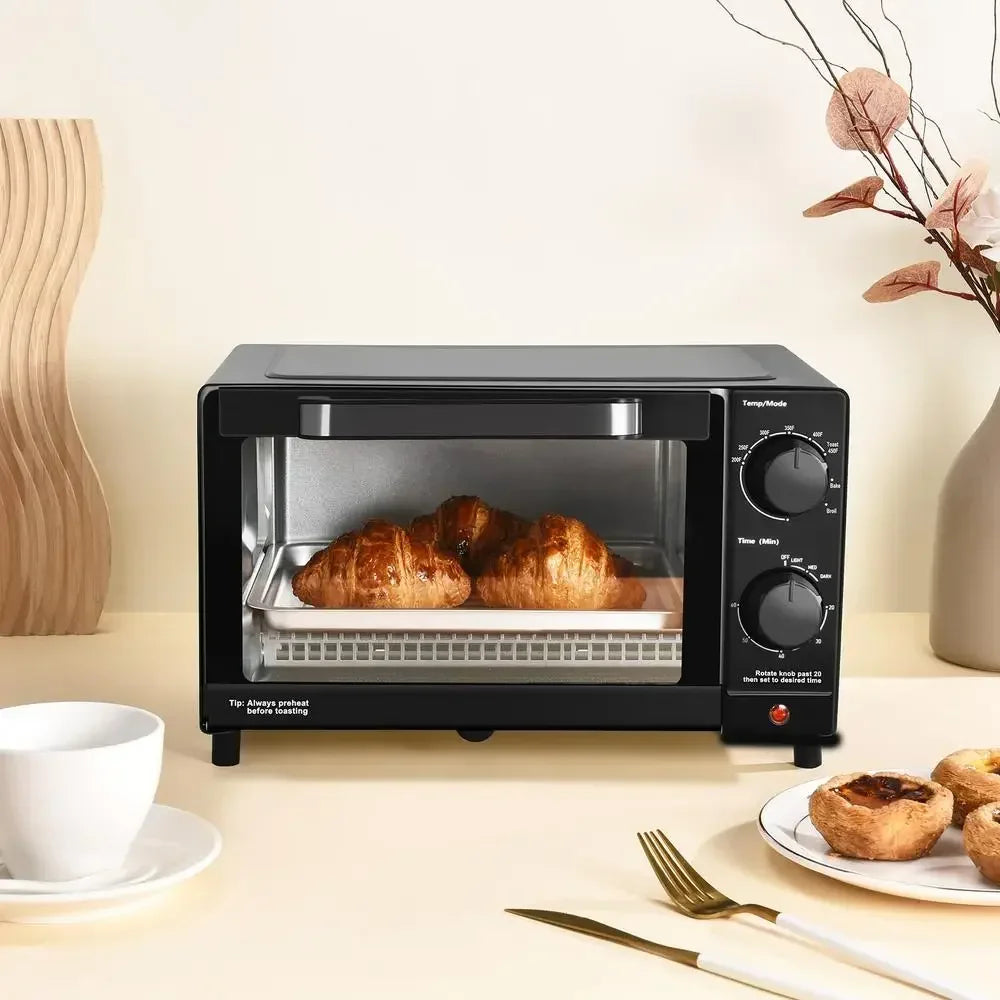 XMSJ Toaster Oven Convection Bake Broil Toast 1050W