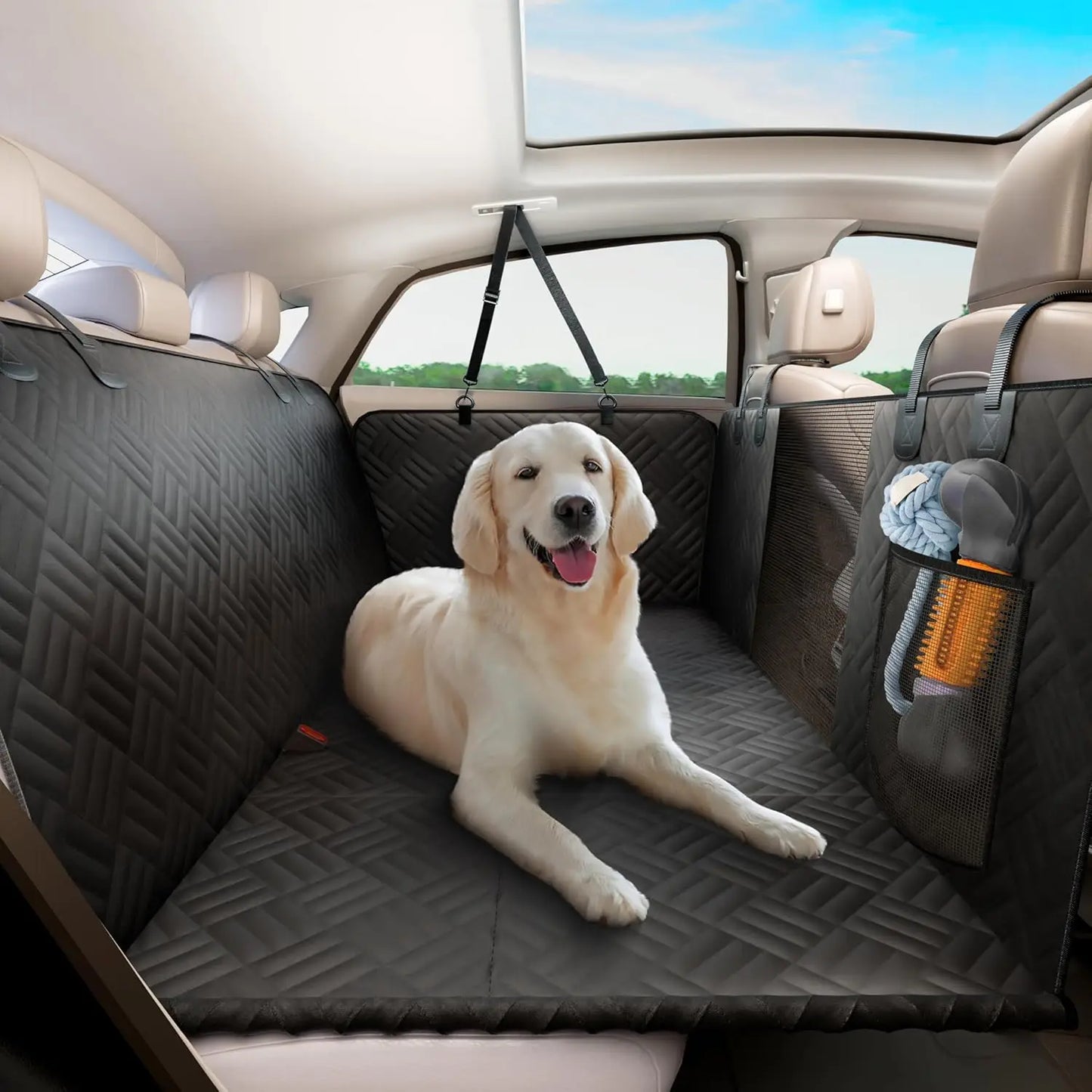 Dog Car Seat Cover Hammock Heavy Duty Backseat Extender