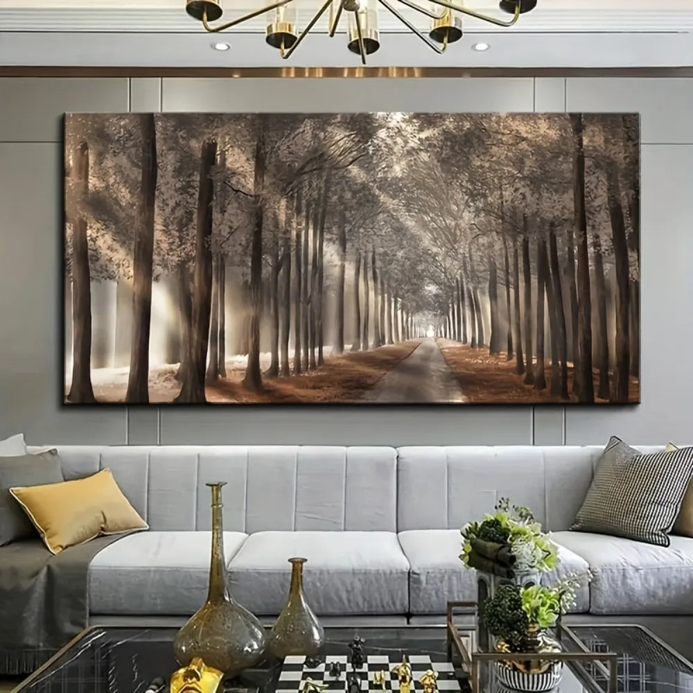 Hign Concerned Mountain Night Canvas Painting Scenic