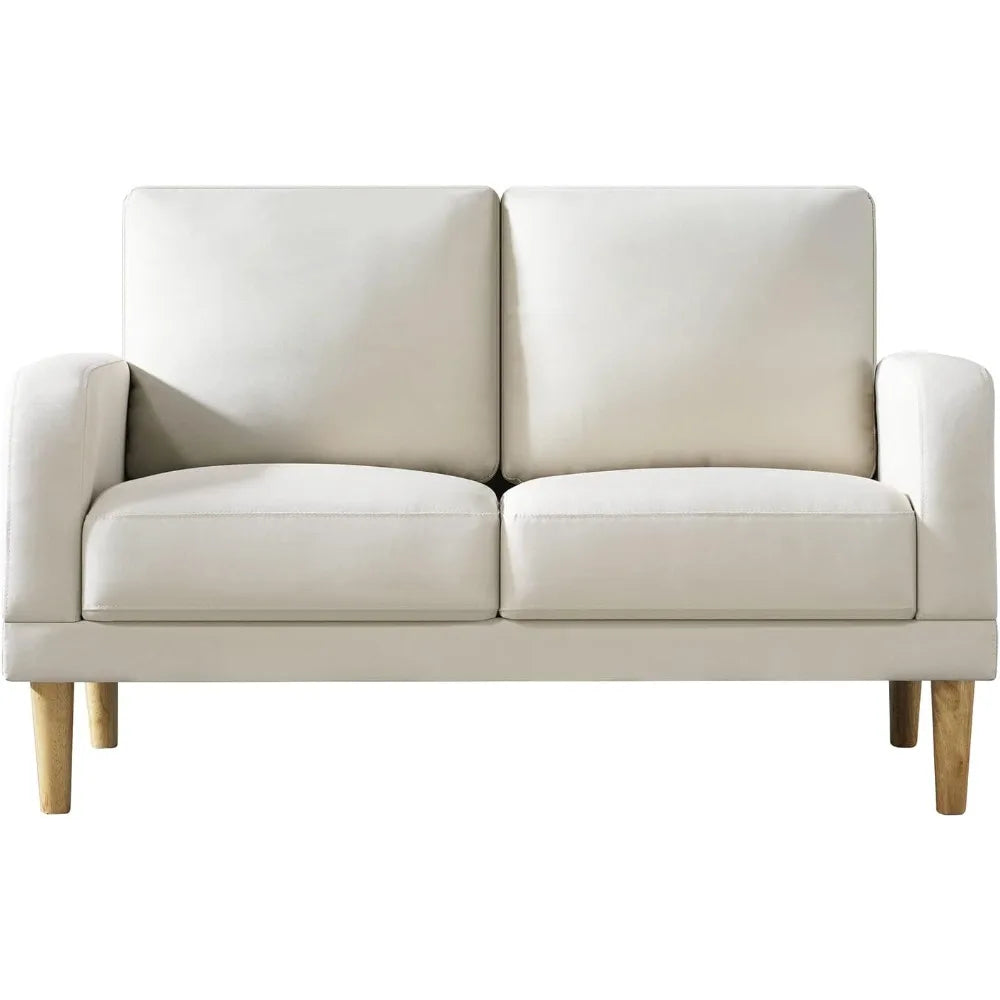 HUANZHUANG Compact Loveseat For Small Spaces Modern Sofa