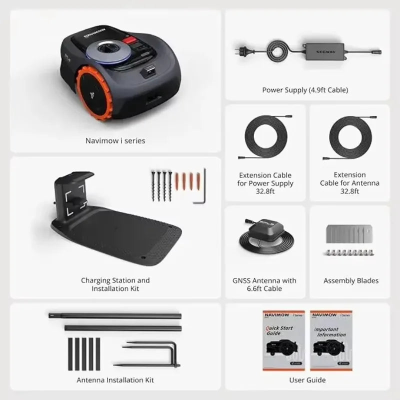 Segway I110N Robot Lawn Mower Perimeter Wire Free Mapping