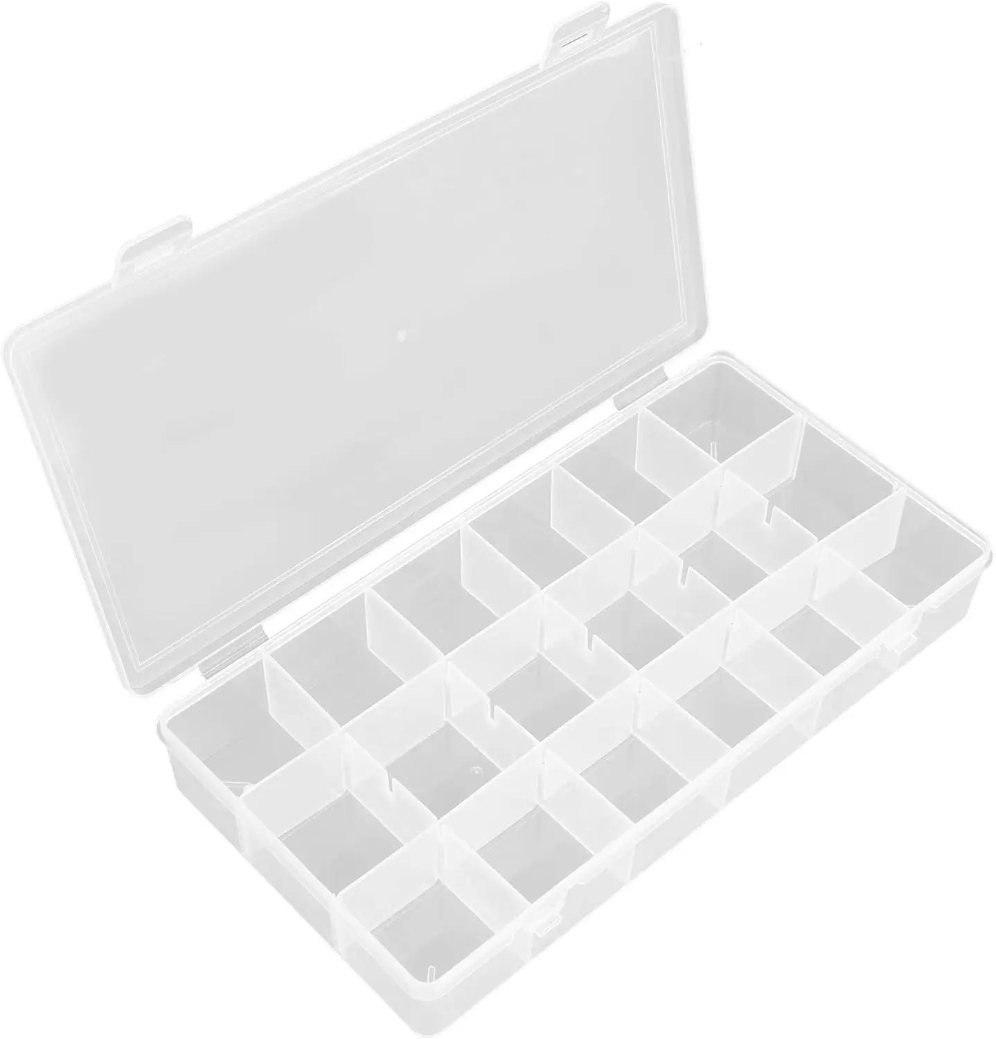 Craft 18 Grid Clear Bead Storage Box With Dividers