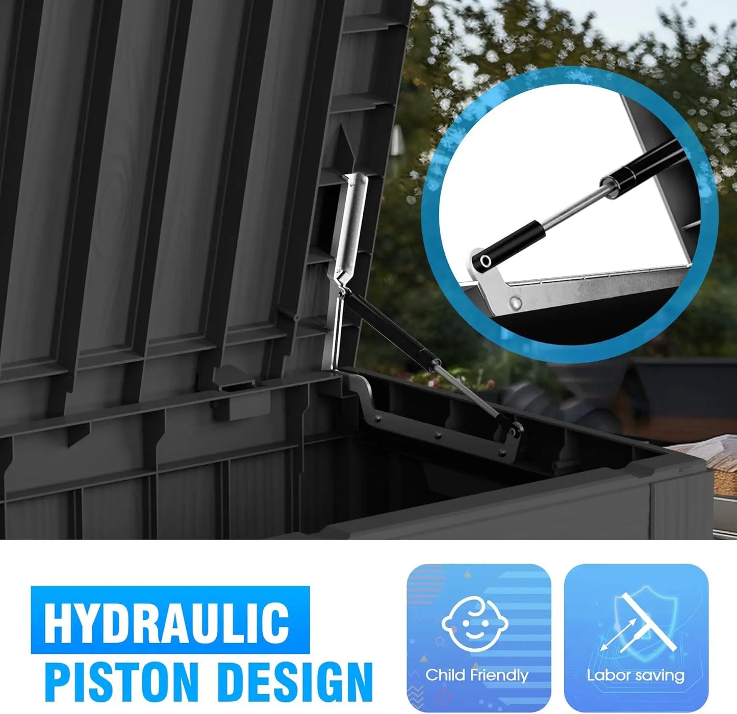 Outdoor Storage Deck Box Waterproof For Patio Furniture And Tools