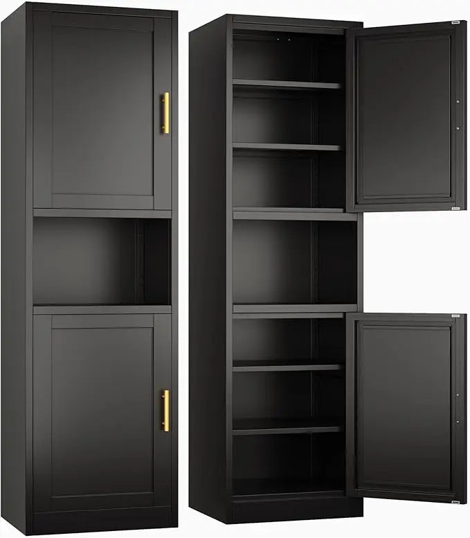 Metal Storage Cabinet With Two Doors For Bathroom Use