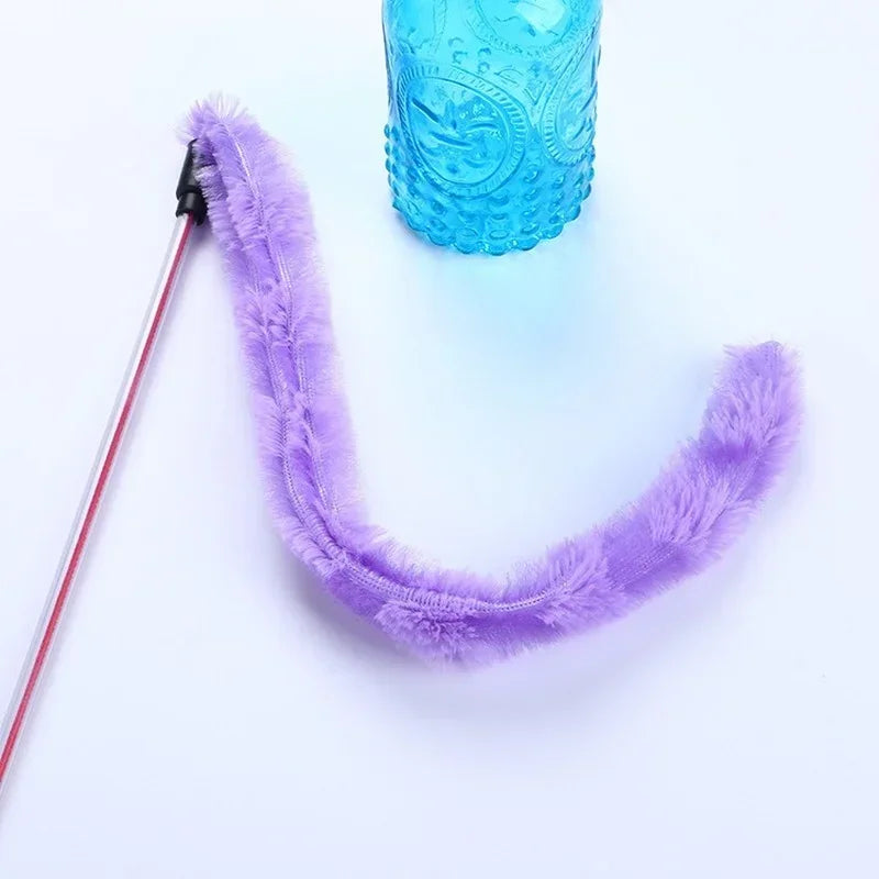 Guangdong Cat Stick Plush Toy Funny Interactive Feather Toy
