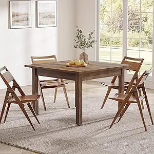 TANGXU Rustic Wood Dining Table Farmhouse Kitchen Living