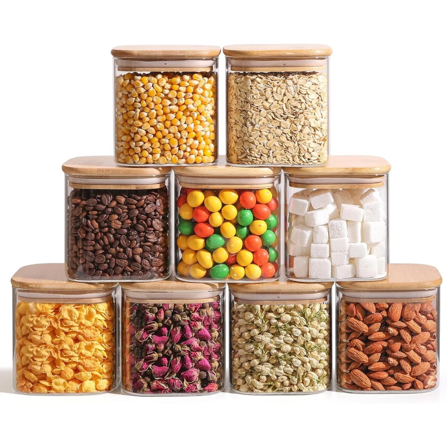 Hign Concerned Glass Storage Jars For Pantry Organization