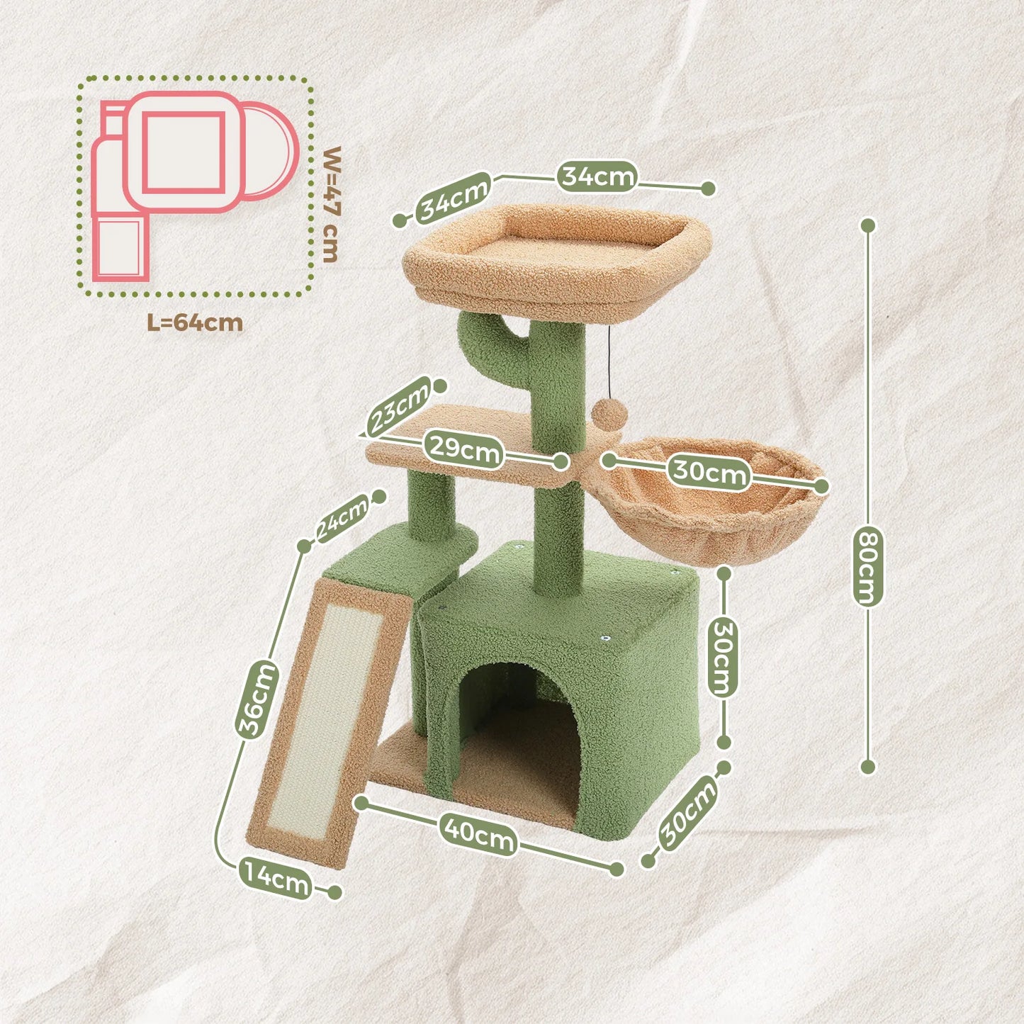PAWZ Road Cat Tree Indoor 2 Styles Activity Tower Posts