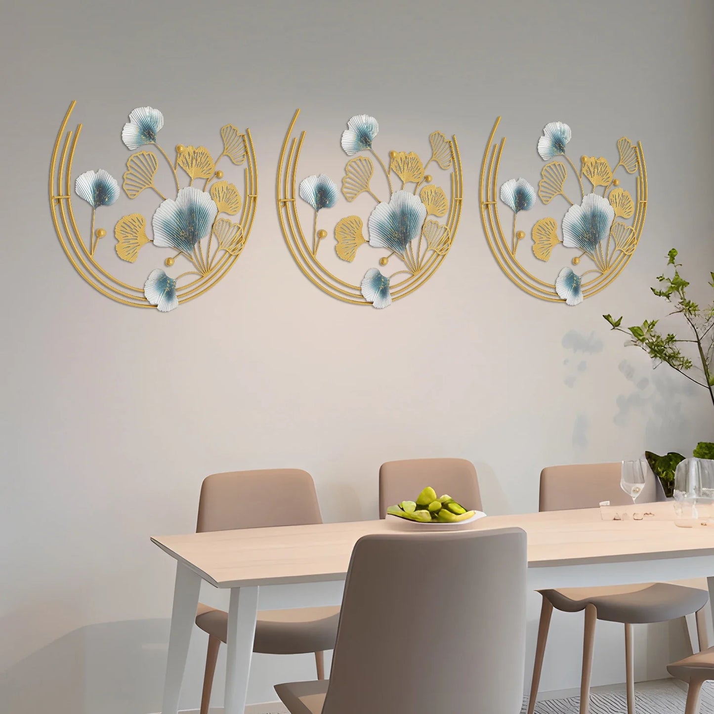 Hign Concerned Iron Wall Decoration Leaf Wall Art Living