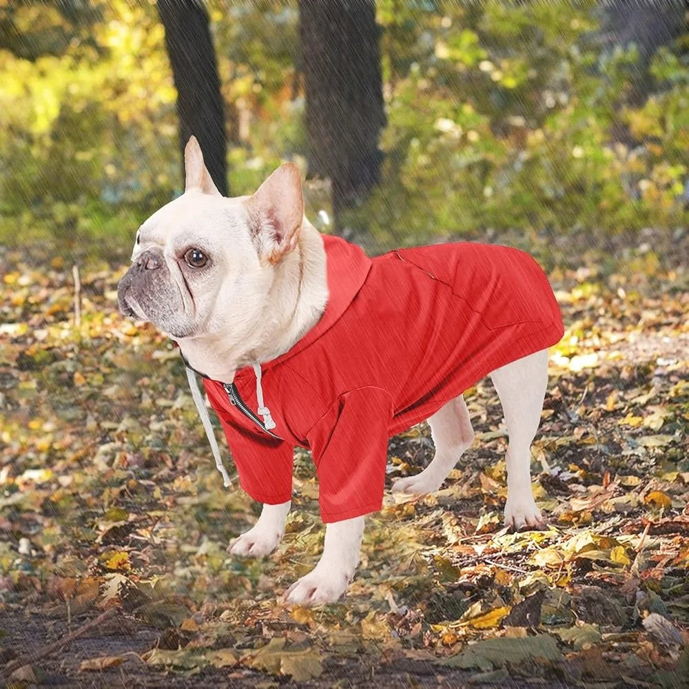 Hign-concerned Dog Raincoat Waterproof Jacket With Harness
