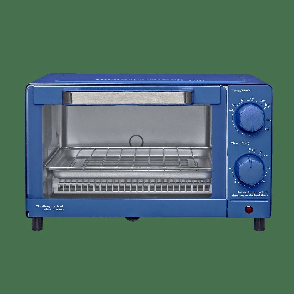 XMSJ Compact Toaster Oven With Rack Pan And Easy Clean