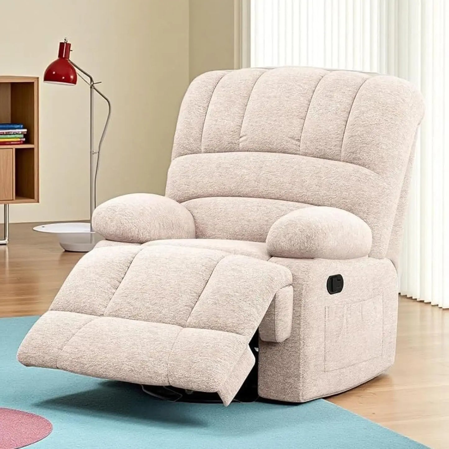 OEING Power Recliner Chair With Adjustable Backrest
