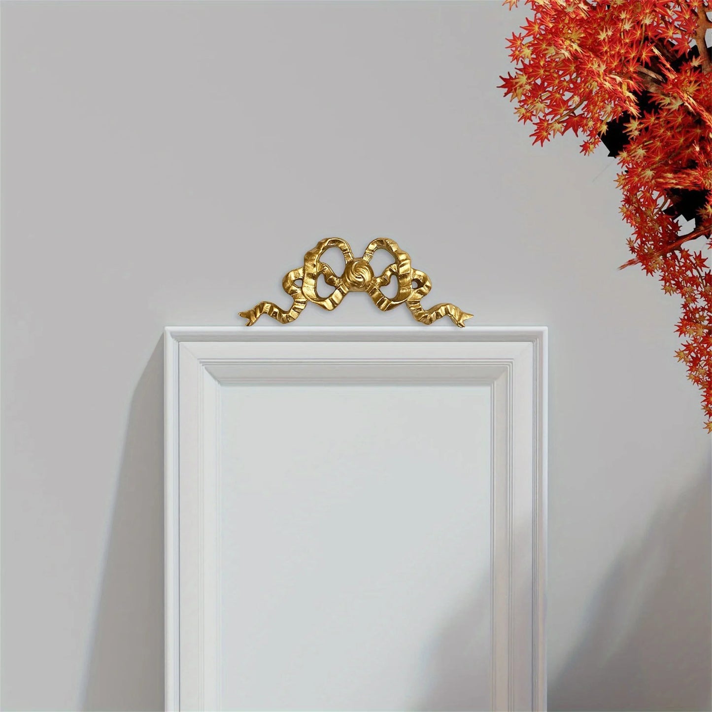 Elegant Resin Bow Wall Decor to Create Mirror Frame Art