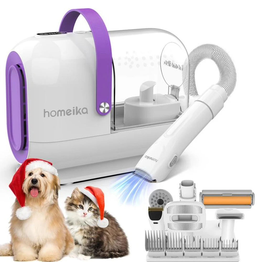 Homeika Dog Grooming Kit Vacuum With 99 Percent Pet Hair