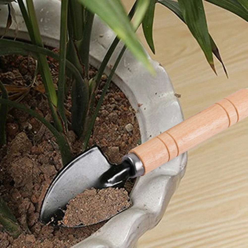 Alloet 3 Piece Shovel Rake Spade Tool Set For Kids