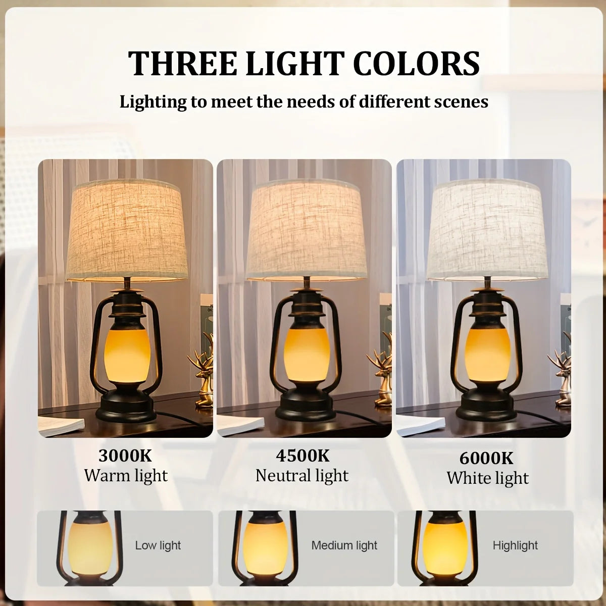 AUKYGGUS Living Room Table Lamp With 2 USB Ports And Sockets