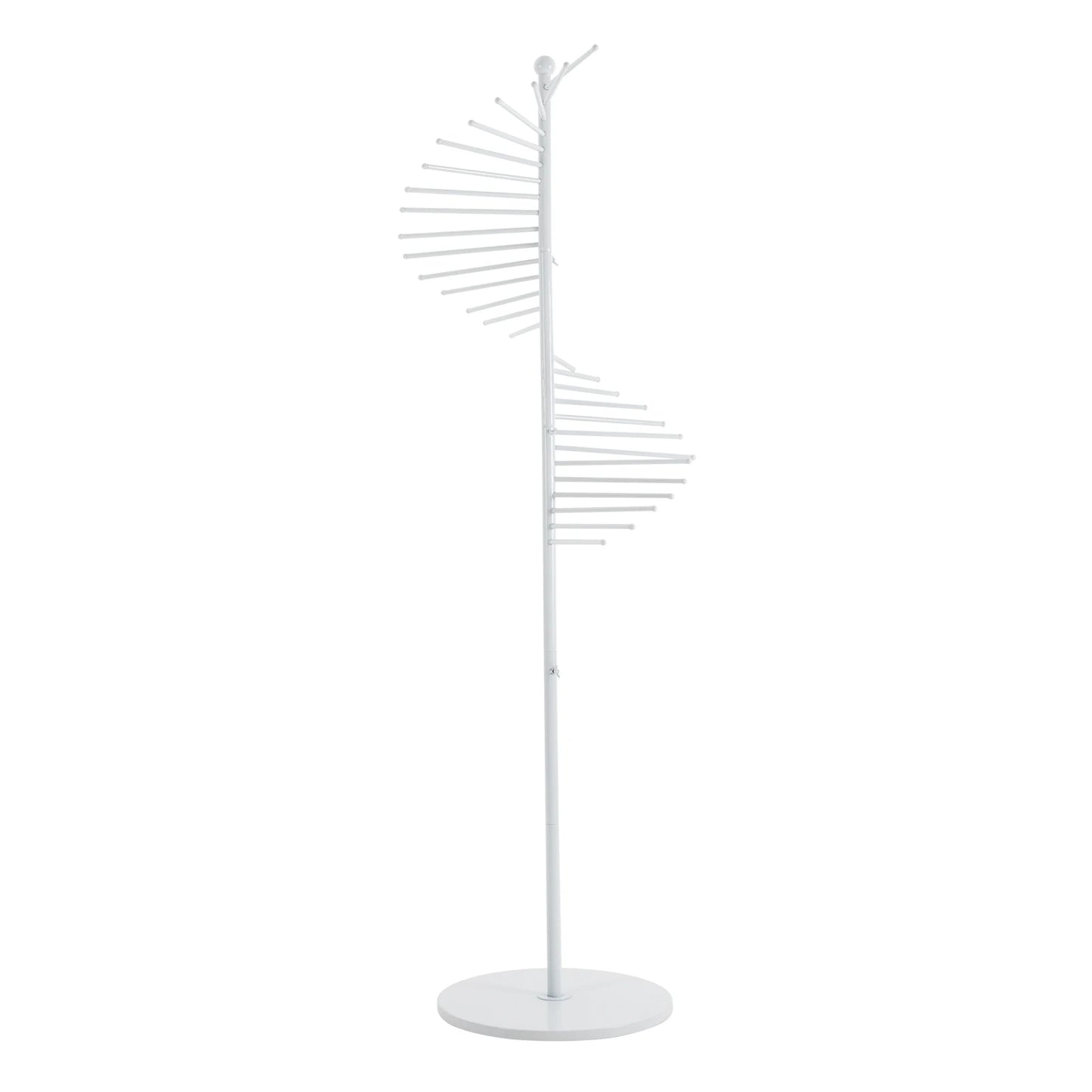 Freestanding Scarf Organizer With Metal Spiral Holder