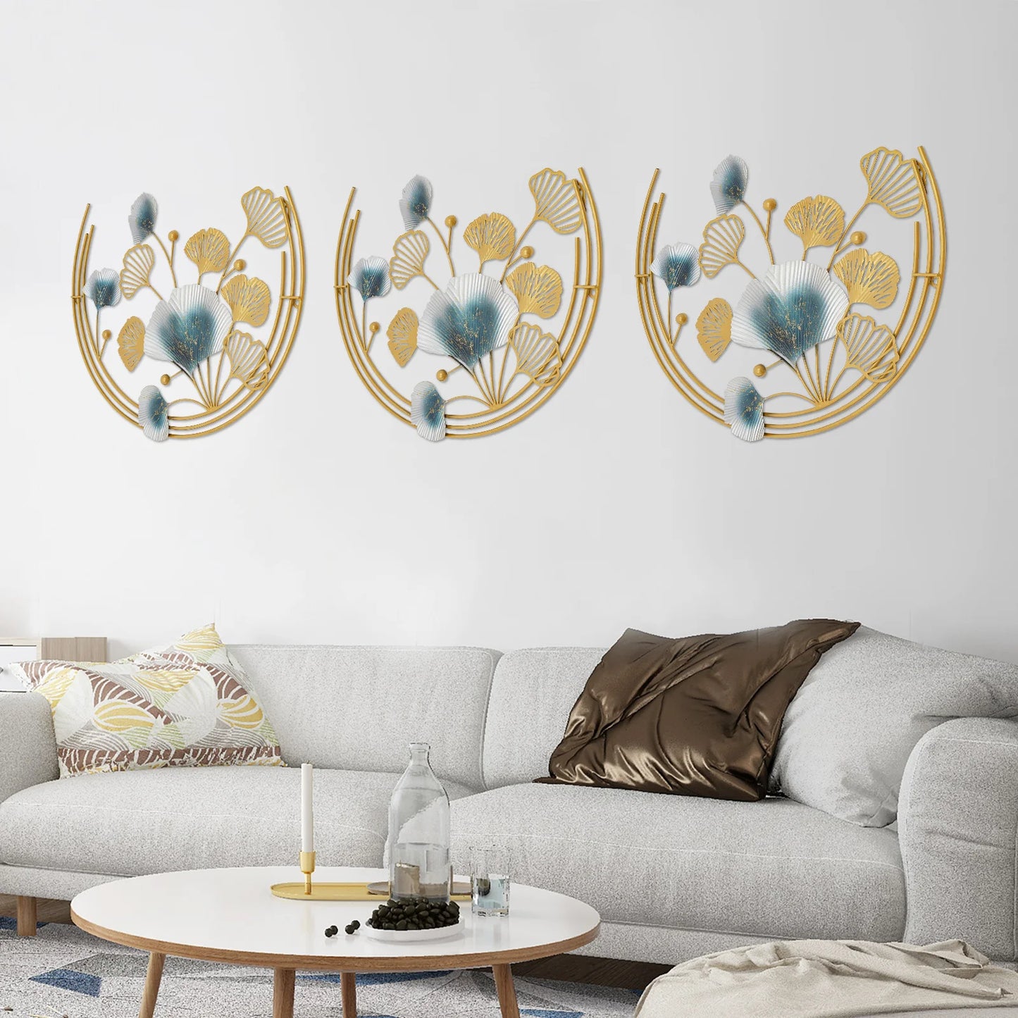 Hign Concerned Iron Wall Decoration Leaf Wall Art Living