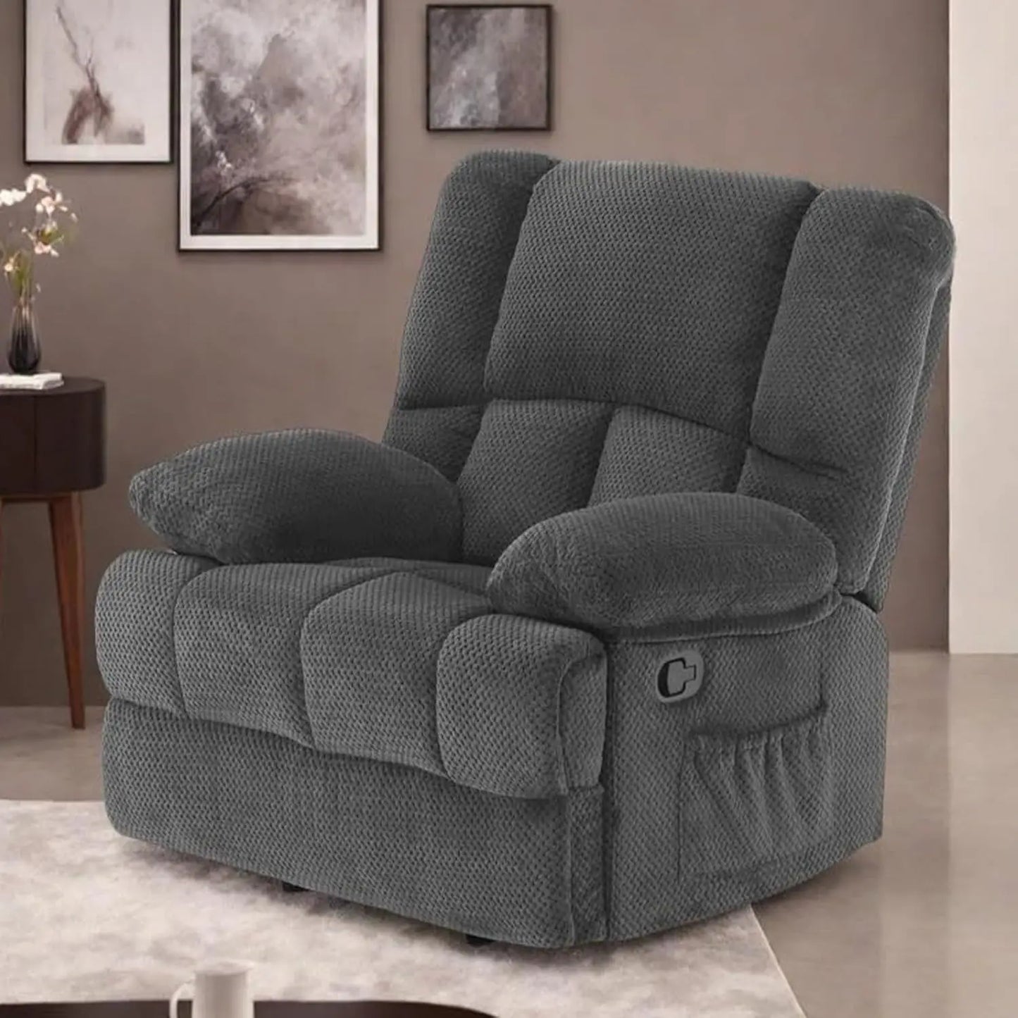 OEING Power Recliner Chair With Adjustable Backrest