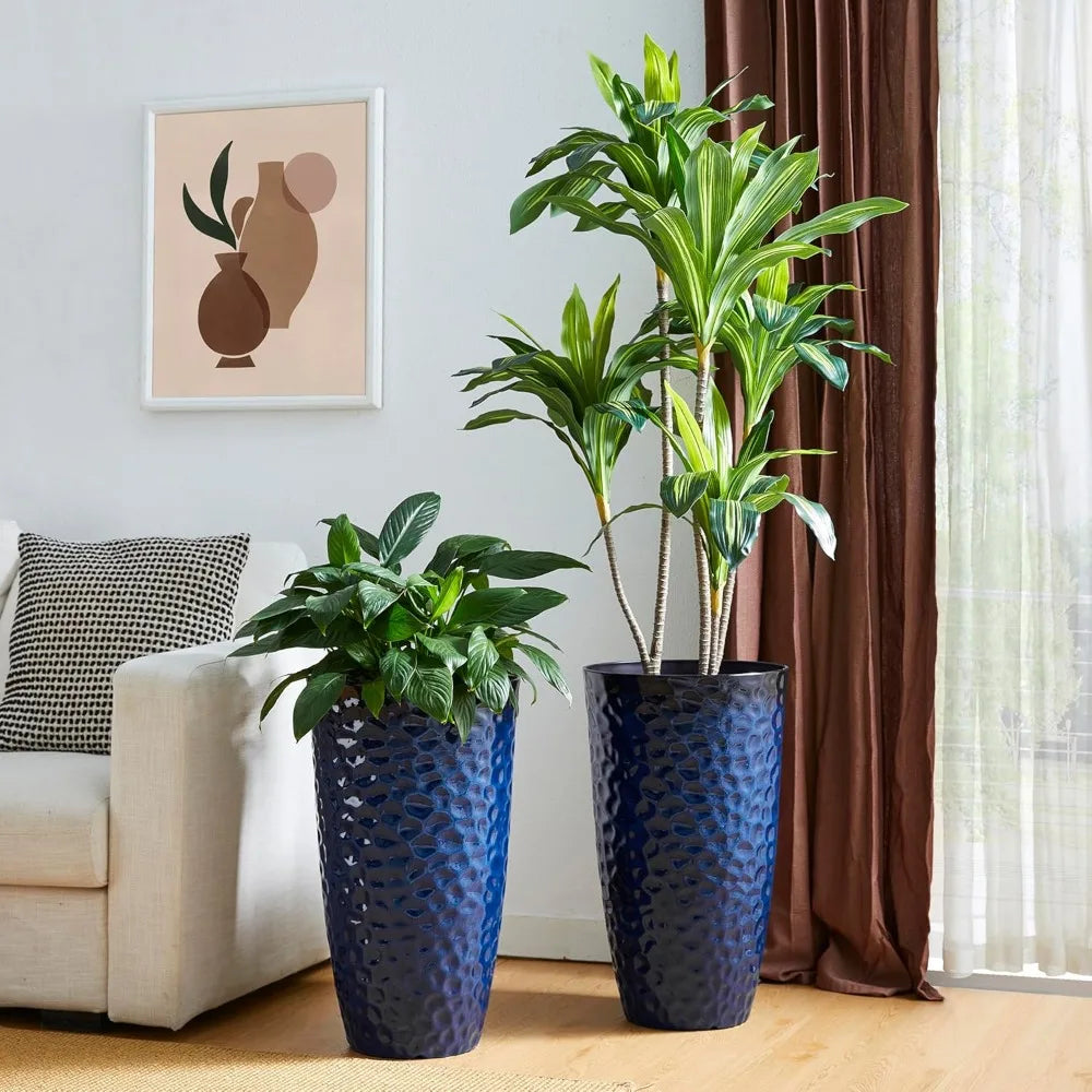 JIAOYING Modern Honeycomb Textured Planters Set Of 2