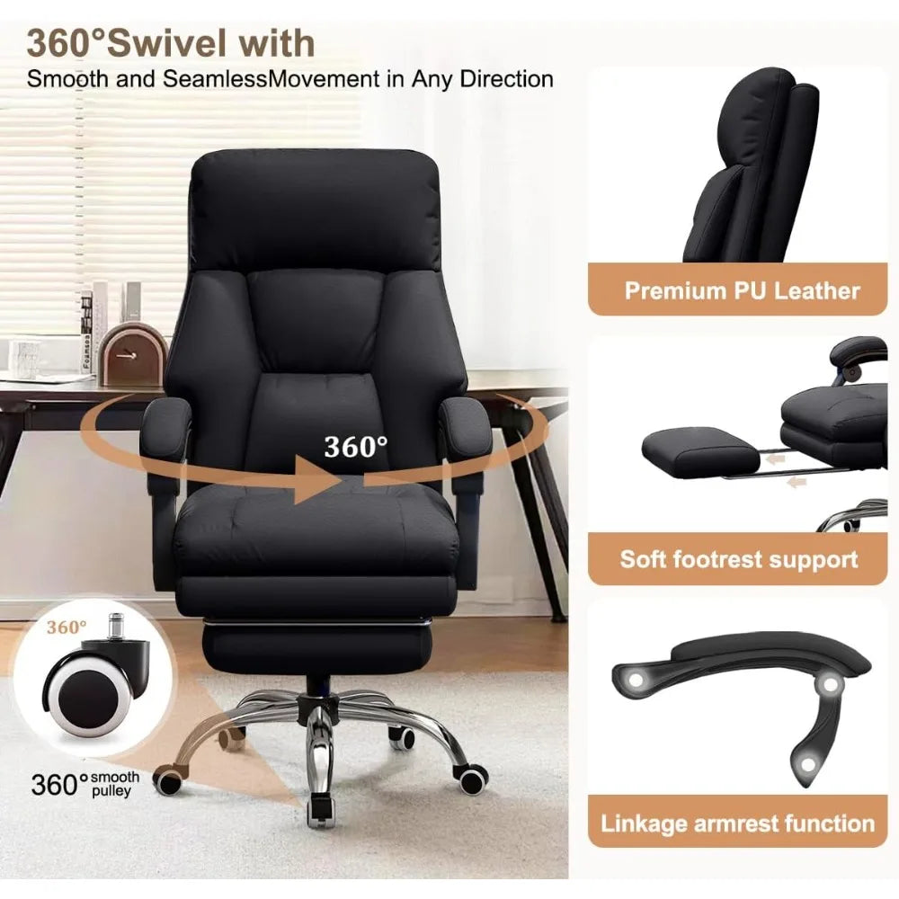 HUANZHUANG High Back Office Chair Ergonomic Desk Chair