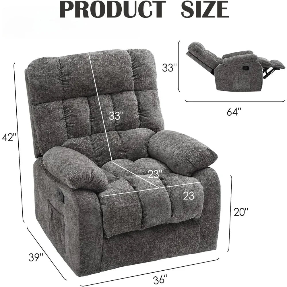 OEING Power Recliner Chair With Adjustable Backrest