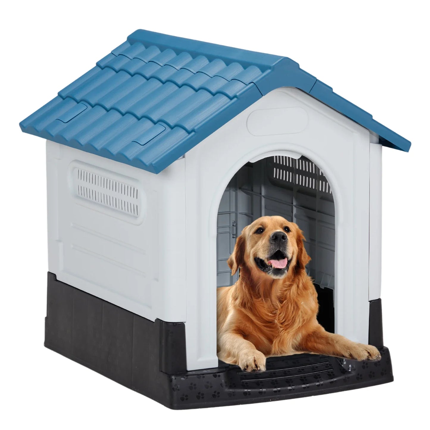 Guangdong Plastic Dog House With Raised Floor Insulated