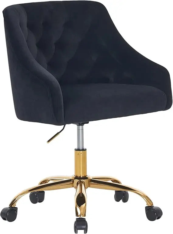 Feicheng Velvet Home Office Desk Chair Height Adjustable