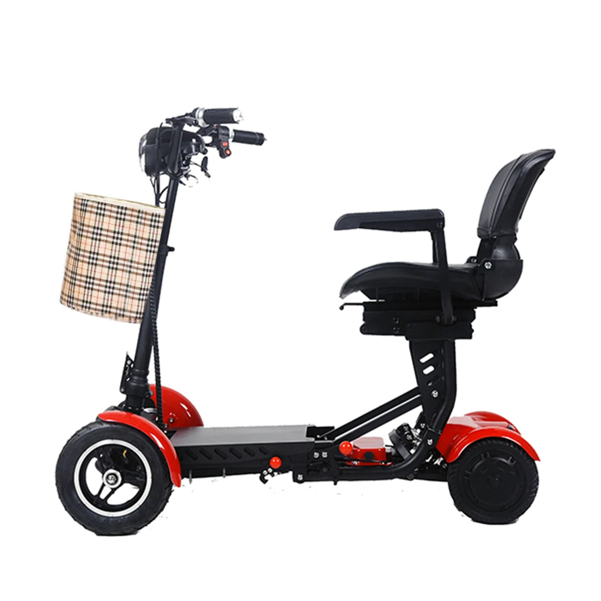 HEZZO T2 Foldable Four Wheel Mobility Scooter 36V Dual Motors 330LBS